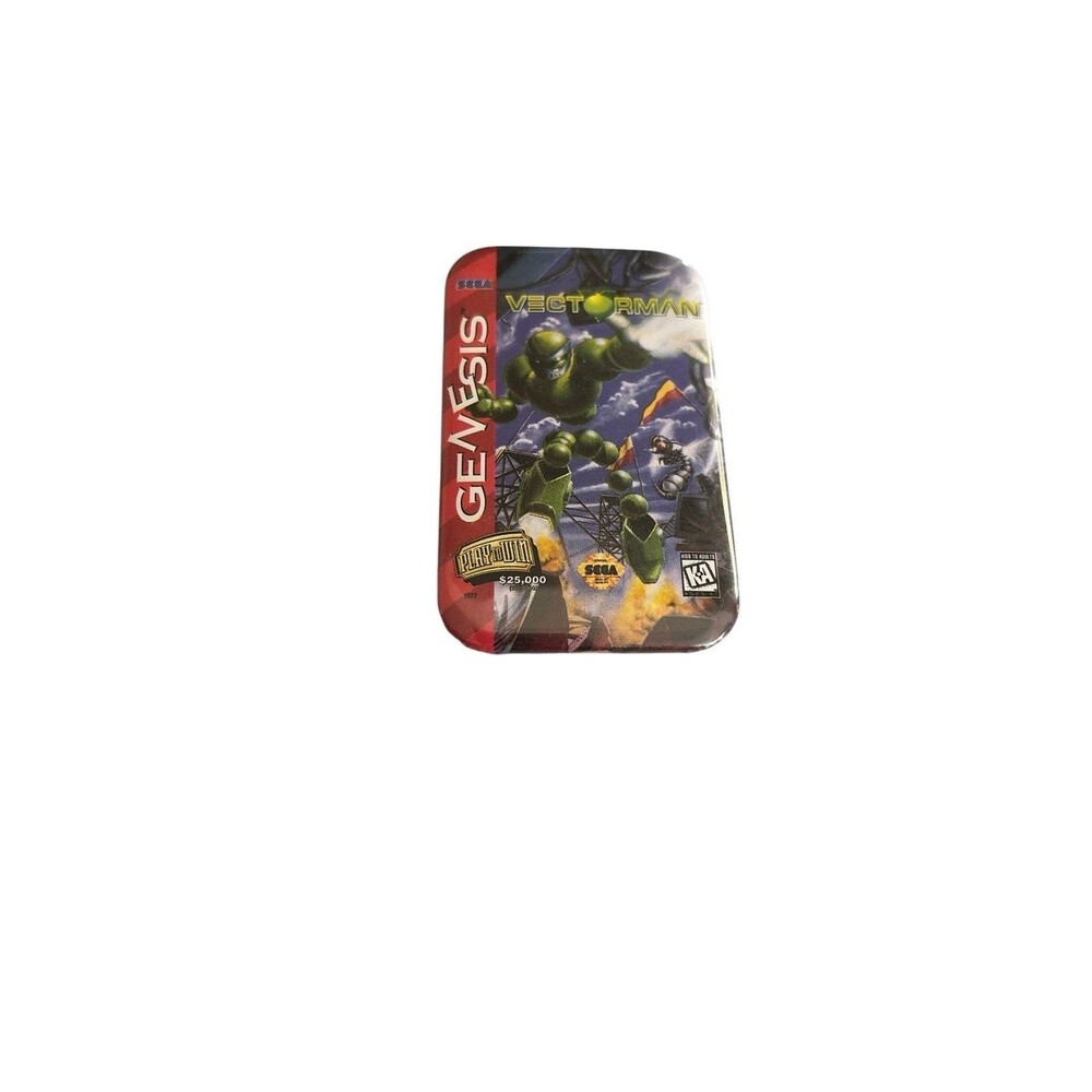 Vintage VECTORMAN Sega Genesis Promotional Pin Button